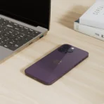 iPhone 14 Pro Max On the Desk - Deep Purple