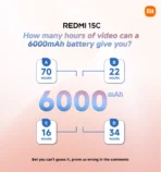 Redmi 15C (128GB/4GB; 50MP Dual Camera; 6000mAh) - Image 9
