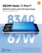Redmi Note 17 Pro 5G (512GB/8GB; 50MP Dual Camera; 8340mAh) - Image 2